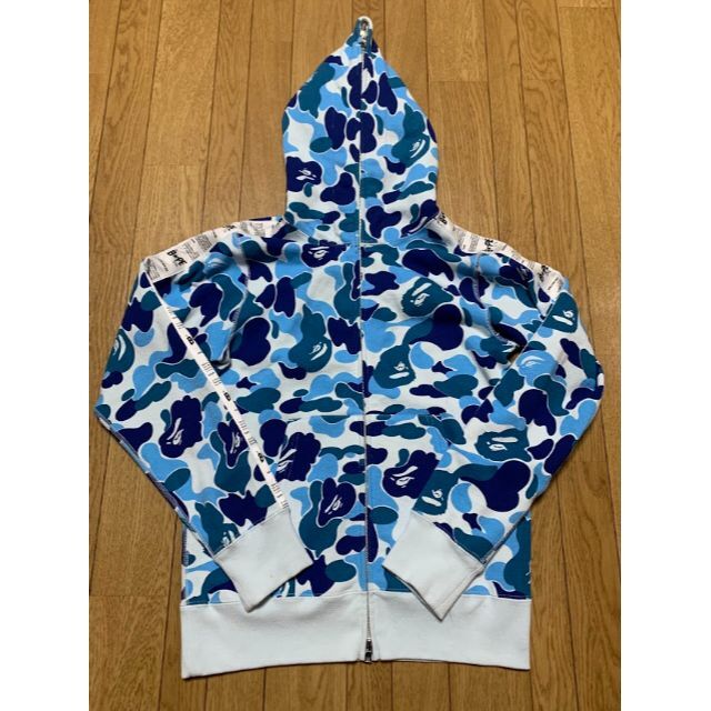 A BATHING APE スワロフスキー ブルーカモパーカー-