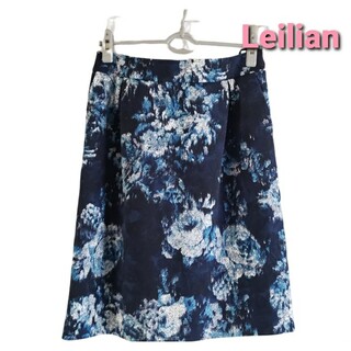 レリアン(leilian)の大変美品　レリアン　素敵なスカート　M～L(ひざ丈スカート)