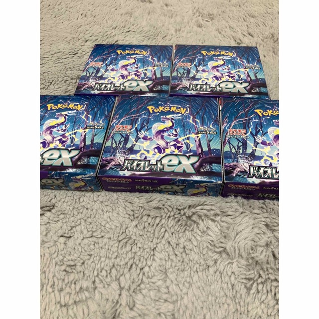 ポケモンカード バイオレットex シュリンク無し 5boxの通販 by s|ラクマ