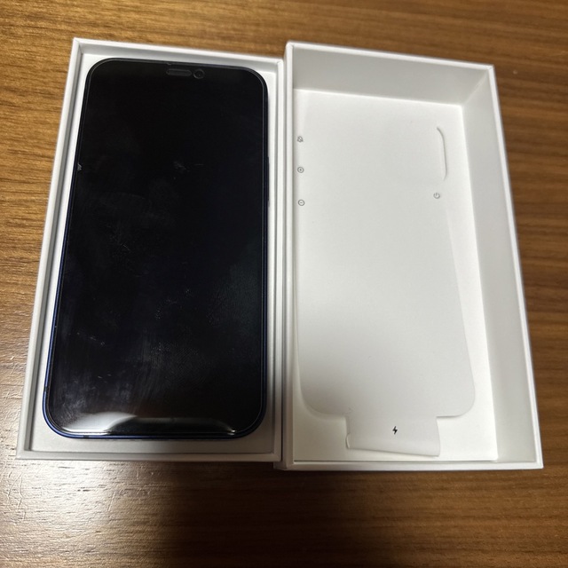 スマートフォン携帯電話【美品】アップル iPhone12 mini 128GB ブルー SIMフリー