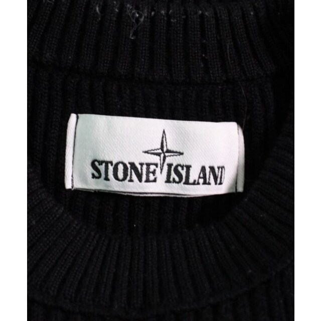 STONE ISLAND(ストーンアイランド)のSTONE ISLAND ストーンアイランド ニット・セーター S 黒 【古着】【中古】 メンズのトップス(ニット/セーター)の商品写真