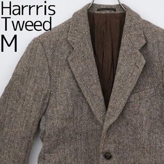ハリスツイード(Harris Tweed)の80s ハリスツイード ヘリンボーンテーラードジャケット M イギリス製 古着(テーラードジャケット)