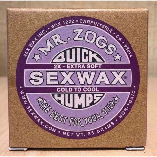 セックスワックスクイックハンプス＊冬 2Xパープルラベル1個 SEXWAX(サーフィン)