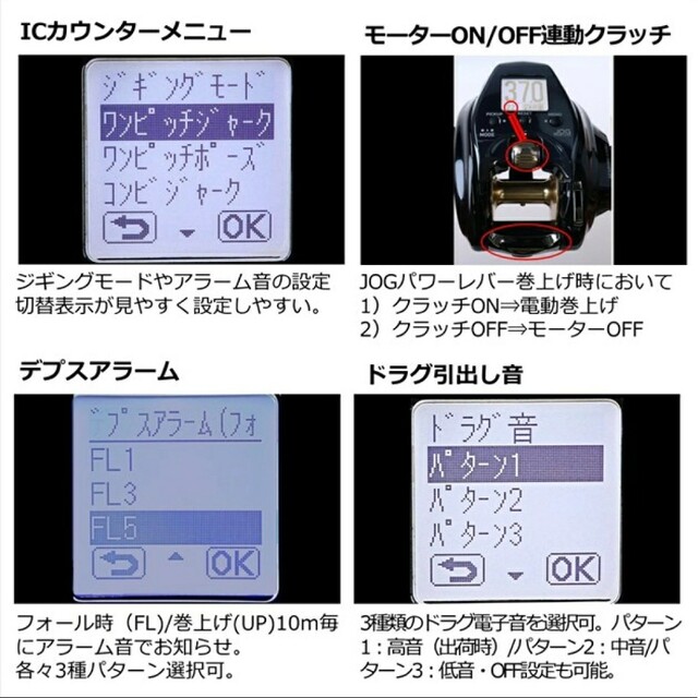 DAIWA(ダイワ)のダイワ　電動リール　シーボーグ　G300JL(左巻き)　21年モデル スポーツ/アウトドアのフィッシング(リール)の商品写真