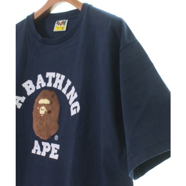 A BATHING APE(アベイシングエイプ)のA BATHING APE アベイシングエイプ Tシャツ・カットソー 2XL 紺 【古着】【中古】 メンズのトップス(Tシャツ/カットソー(半袖/袖なし))の商品写真