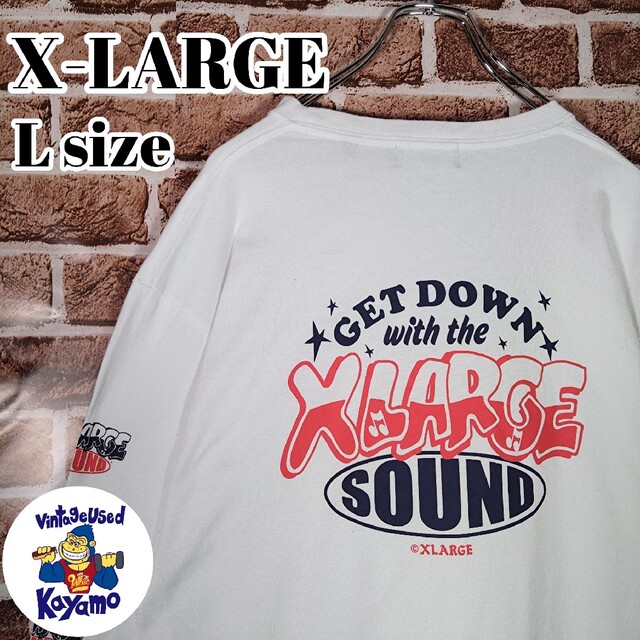 ☆大人気商品大人気商品☆新品 XLARGE エクストララージ 長袖 Tシャツ メンズ ブラック L Tシャツ