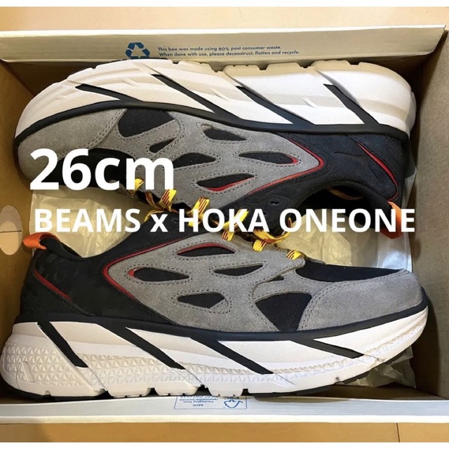 BEAMS x HOKA ONEONE  CLIFTON L SUEDE US8