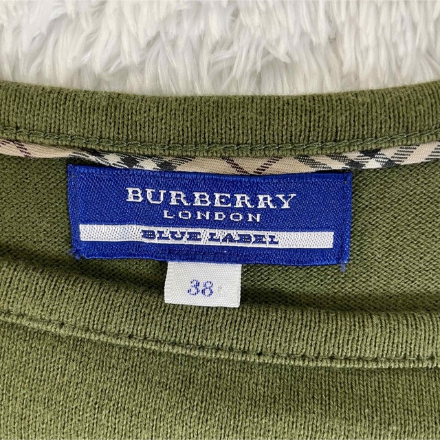 BURBERRY BLUE LABEL(バーバリーブルーレーベル)のバーバリーブルーレーベル　トップス　長袖　ボーダー　シャドーホース　38 M レディースのトップス(カットソー(長袖/七分))の商品写真