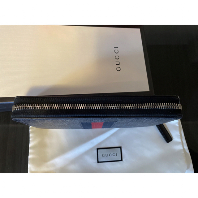 Gucci - グッチ 長財布 GGスプリーム ラウンドファスナーウォレット