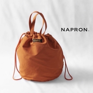 BEAMS BOY - NAPRON ナプロン  ペイシェントバッグ  巾着バッグ  オレンジ