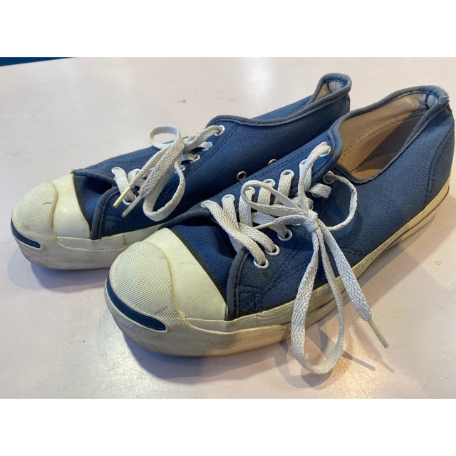 90s USA製 コンバース ジャックパーセル 紺 - スニーカー