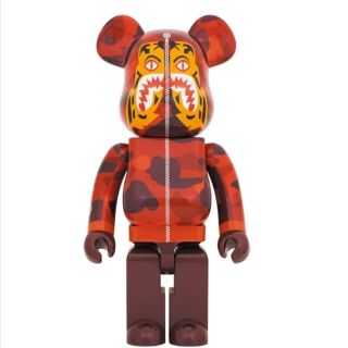 ベアブリック(BE@RBRICK)のBE@RBRICK BAPE CAMO TIGER 1000％ RED(キャラクターグッズ)