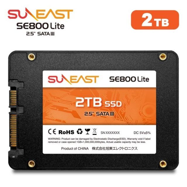 SUNEAST 2TB 内蔵SSD 2.5インチ　SE800S25LT-2TB