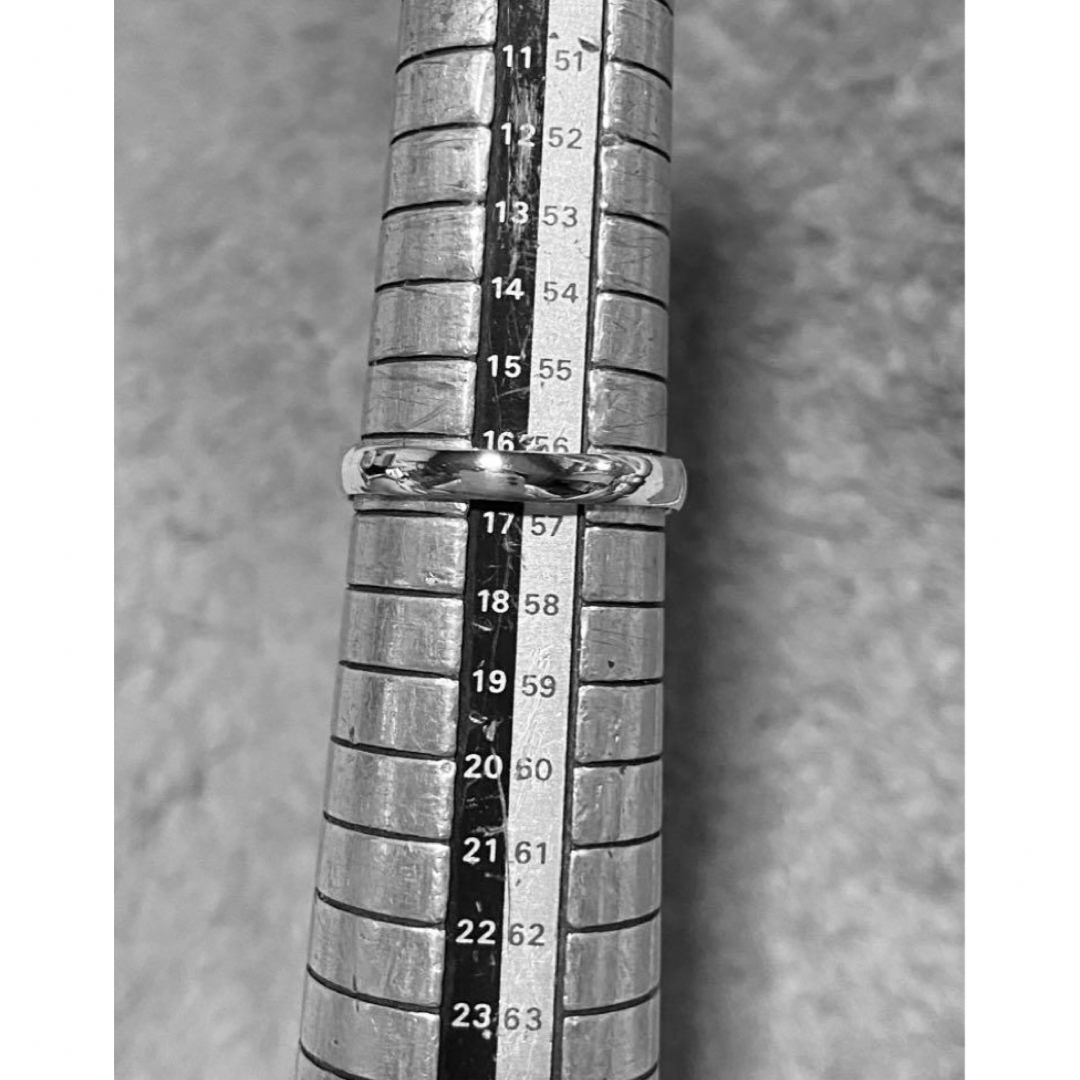 陰陽オーバルシグネット風水強運スターリングシルバー925 銀指輪　16号　③び5 メンズのアクセサリー(リング(指輪))の商品写真
