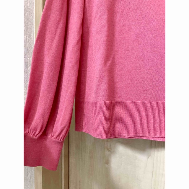 自由区(ジユウク)の【美品】自由区　春色きれいなピンクニット　セーター レディースのトップス(ニット/セーター)の商品写真