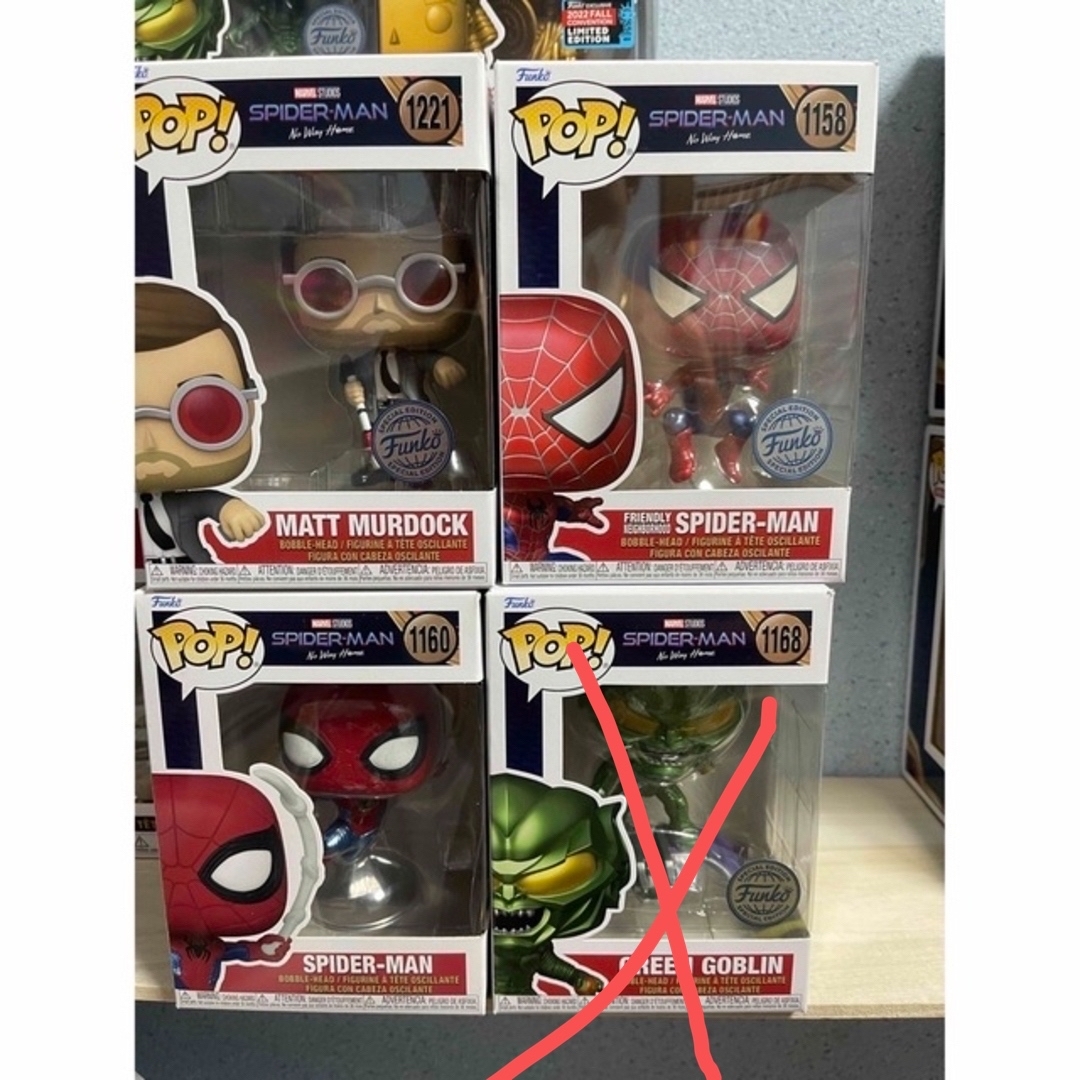 MARVEL(マーベル)のスパイダーマン　ノー・ウェイ・ホーム セットFUNKOPOP!!! エンタメ/ホビーのフィギュア(アメコミ)の商品写真