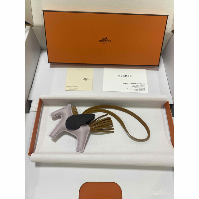 HERMES エルメス レザー ネームタグ チャーム