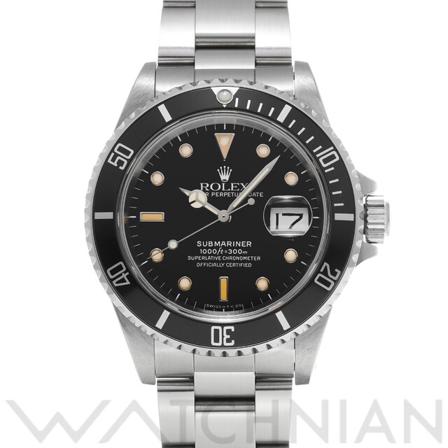 安価 ROLEX - 中古 ロレックス ROLEX 16610 L番(1988年頃製造) ブラック メンズ 腕時計 腕時計(アナログ)