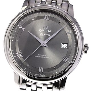 ☆美品 ★箱・保証書付き【OMEGA】オメガ デビル プレステージ コーアクシャル デイト 424.10.40.20.06.001 自動巻き メンズ_733522