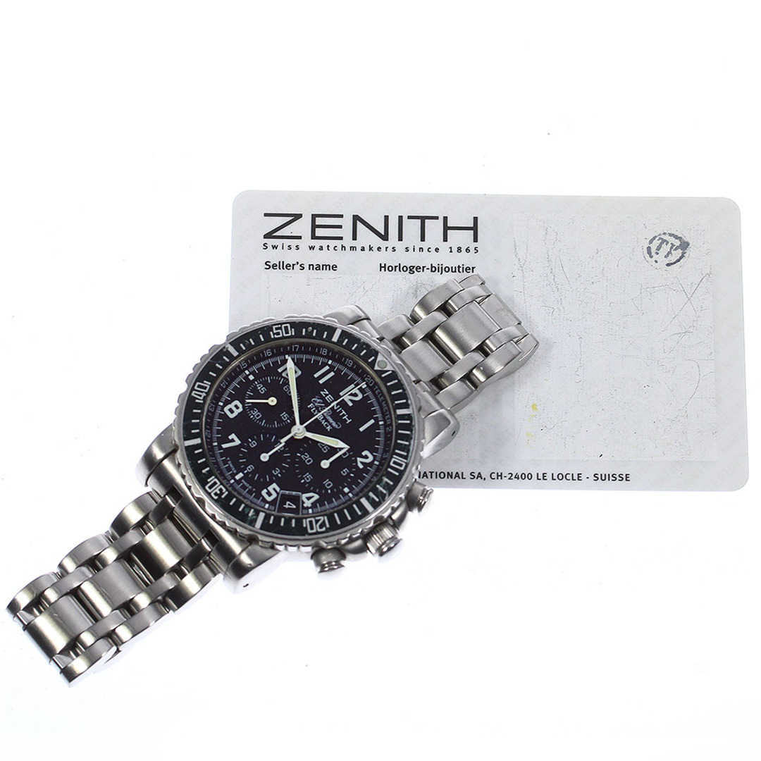 ゼニス ZENITH 01/02.0470.405 レインボー フライバック エルプリメロ 自動巻き メンズ 良品 メーカーOH済_761573