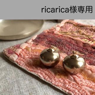 ザラ(ZARA)のricarica様専用　楕円パールピアス　オベットアクセサリー　ovet_acc(ピアス)