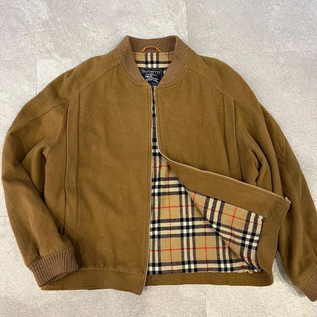 BURBERRY - 1990s BURBERRYS バーバリー ノバチェック アルパカウール