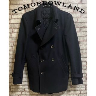 トゥモローランド(TOMORROWLAND)の【フォロー割】Tomorrow Land カシミヤ混　ウールコート　ネイビー(ピーコート)