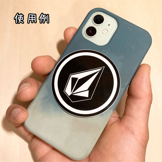 volcom(ボルコム)のVOLCOM　ボルコム　ストーン　ステッカー　ブラックサークル大　1枚 スポーツ/アウトドアのスノーボード(その他)の商品写真