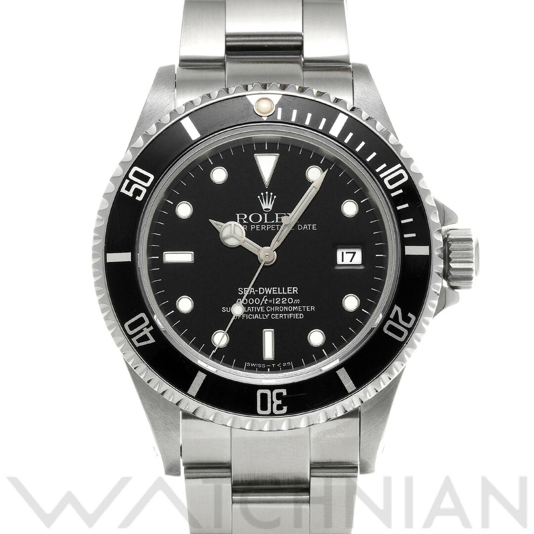 ROLEX - 中古 ロレックス ROLEX 16600 X番(1993年頃製造) ブラック メンズ 腕時計