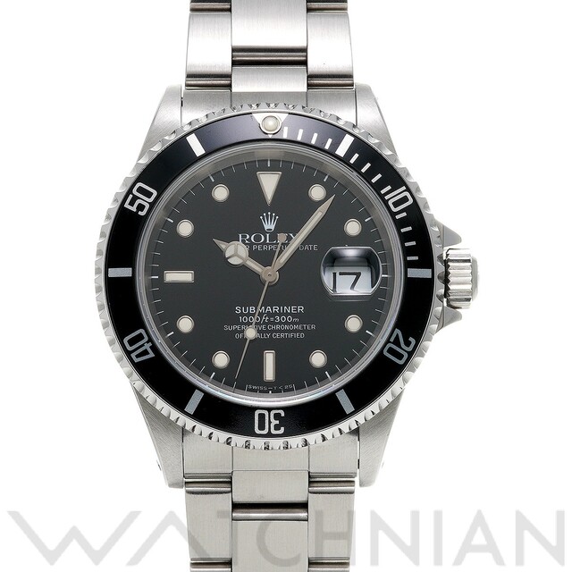 ROLEX - 中古 ロレックス ROLEX 16610 T番(1996年頃製造) ブラック メンズ 腕時計