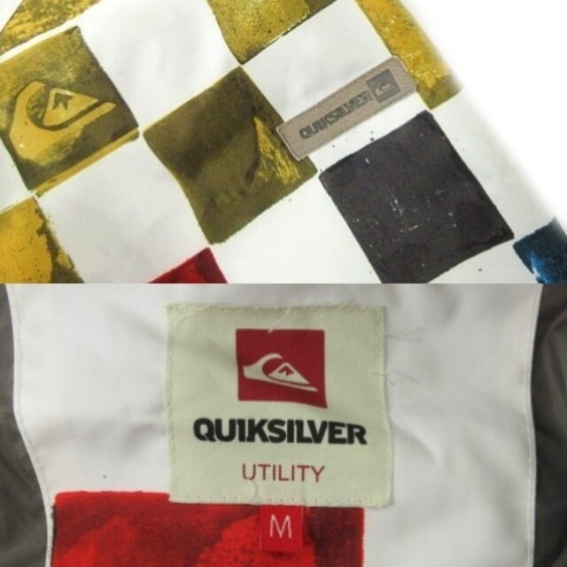 QUIKSILVER(クイックシルバー)のクイックシルバー スノーボード ジャケット ウエア 総柄 M マルチカラー 白 スポーツ/アウトドアのスノーボード(ウエア/装備)の商品写真