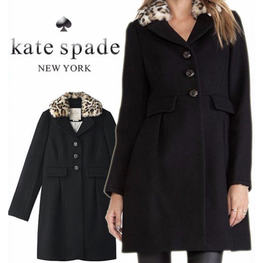 kate spade♤ファー襟ロングコート | cprc.org.au