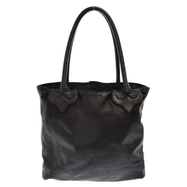 Chrome Hearts(クロムハーツ)のCHROME HEARTS クロムハーツ FS TOTE/FSトート クロスパッチ付きレザートートバッグ ブラック メンズのバッグ(トートバッグ)の商品写真