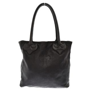 クロムハーツ(Chrome Hearts)のCHROME HEARTS クロムハーツ FS TOTE/FSトート クロスパッチ付きレザートートバッグ ブラック(トートバッグ)