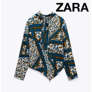 ザラ(ZARA)の値下げ‼️ラスト‼️ZARAトップス日本サイズL(シャツ/ブラウス(長袖/七分))