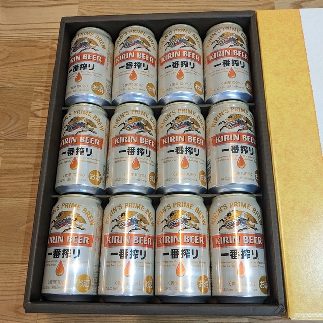 キリン(キリン)のキリン一番搾り生ビール350ml 12本セット 食品/飲料/酒の酒(ビール)の商品写真