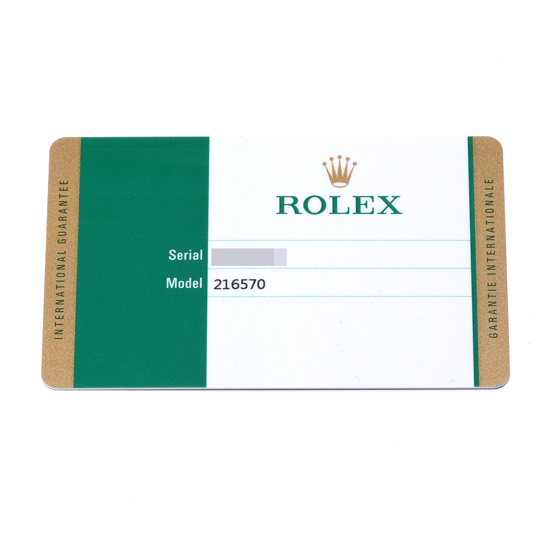 ロレックス ROLEX 216570 ランダムシリアル ブラック メンズ 腕時計