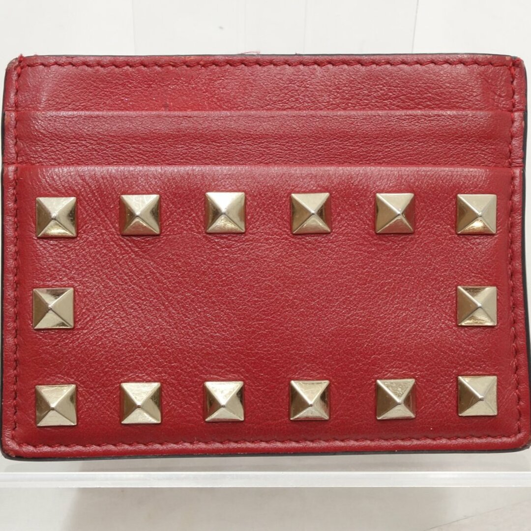 美品】VALENTINO バレンチノ レザー スタッズ カードケース-