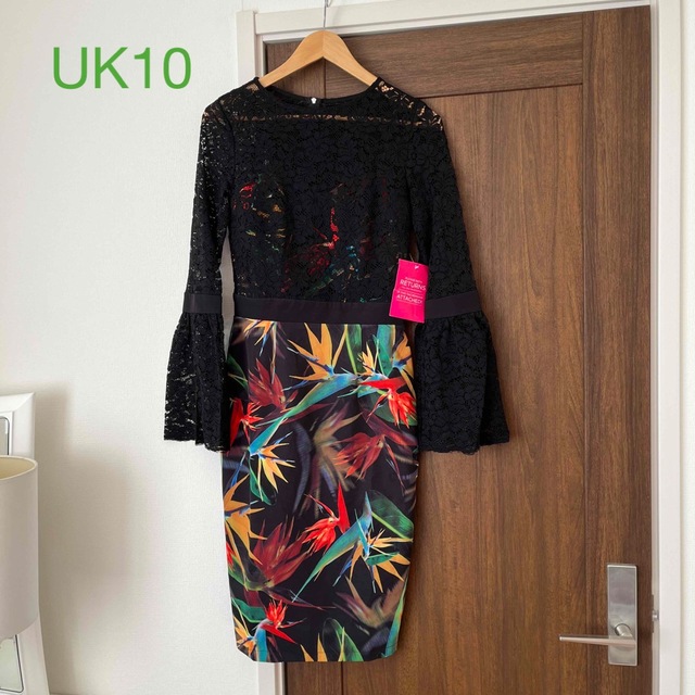 〖UK10〗Lipsyセレクト♡レースオーバーレイ ボディコンドレス