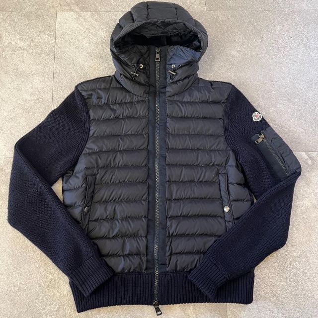 MONCLER(モンクレール)のMONCLER モンクレール ダウン パーカー ニット カーディガン メンズのジャケット/アウター(ダウンジャケット)の商品写真