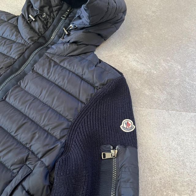 MONCLER(モンクレール)のMONCLER モンクレール ダウン パーカー ニット カーディガン メンズのジャケット/アウター(ダウンジャケット)の商品写真