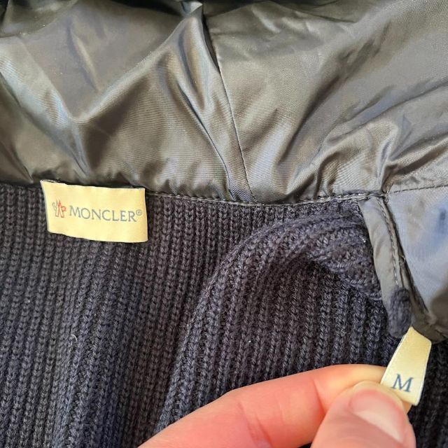 MONCLER(モンクレール)のMONCLER モンクレール ダウン パーカー ニット カーディガン メンズのジャケット/アウター(ダウンジャケット)の商品写真