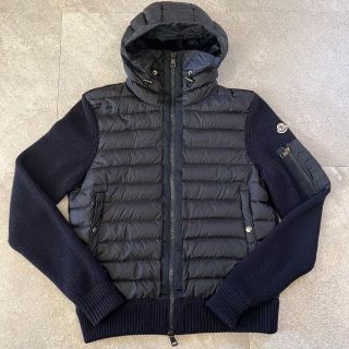 モンクレール(MONCLER)のMONCLER モンクレール ダウン パーカー ニット カーディガン(ダウンジャケット)