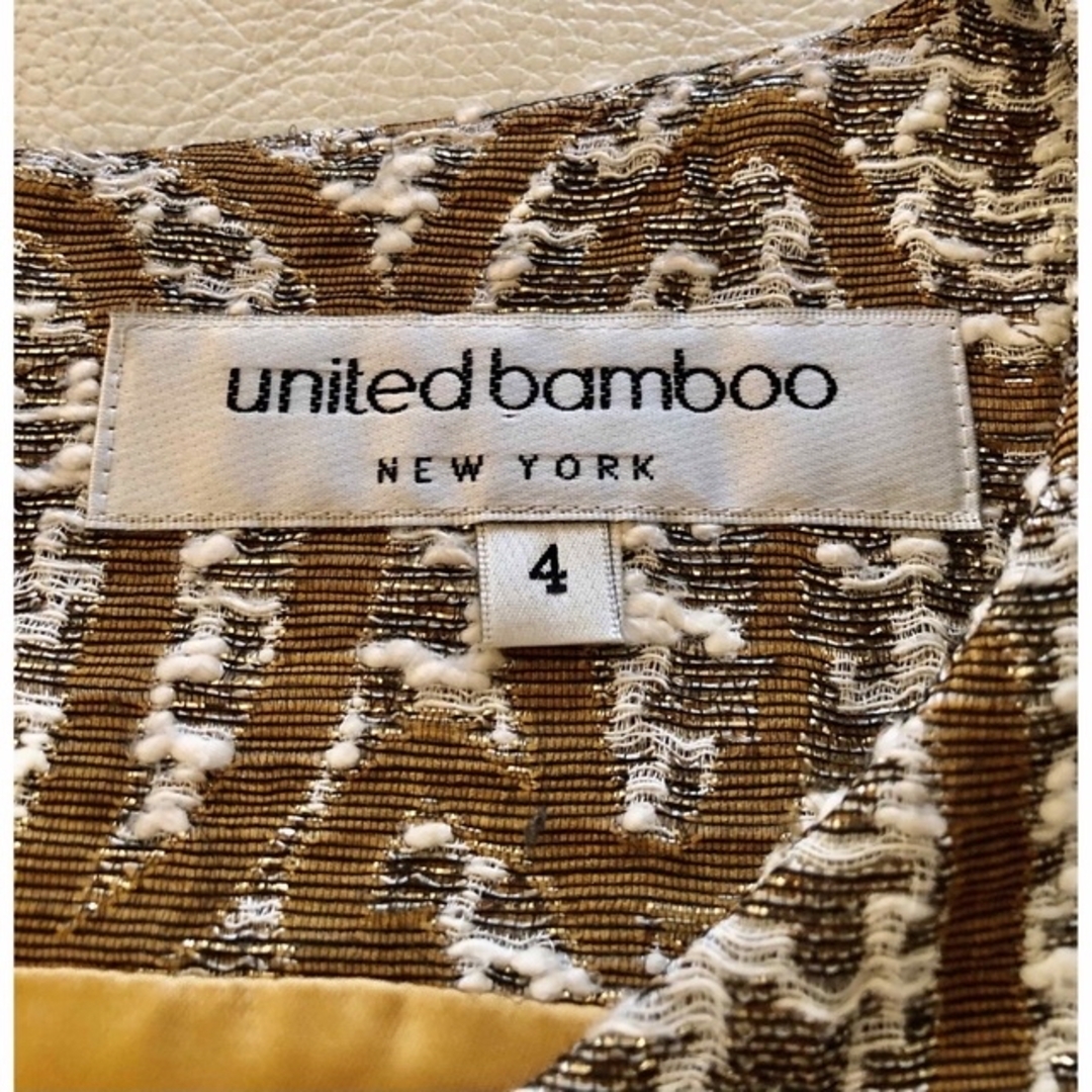 united bamboo(ユナイテッドバンブー)の【美品】ユナイテッドバンブー united bamboo ワンピース タック入り レディースのワンピース(ひざ丈ワンピース)の商品写真