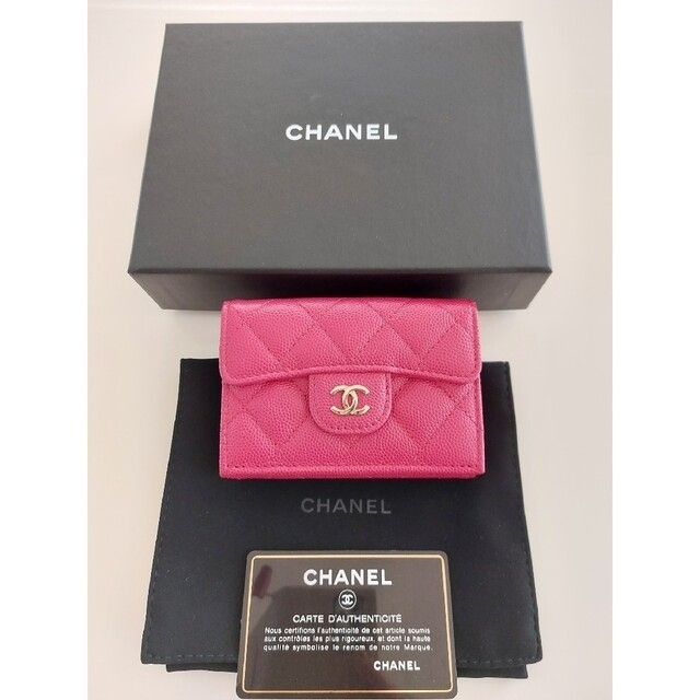 完璧 CHANEL CHANEL 財布 三つ折りコンパクト財布 キャビアスキン 正規 ...