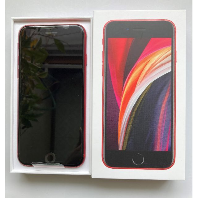 綺麗です動作確認済未使用SIMフリー  iPhone  SE 第2世代 64GB100 %   赤