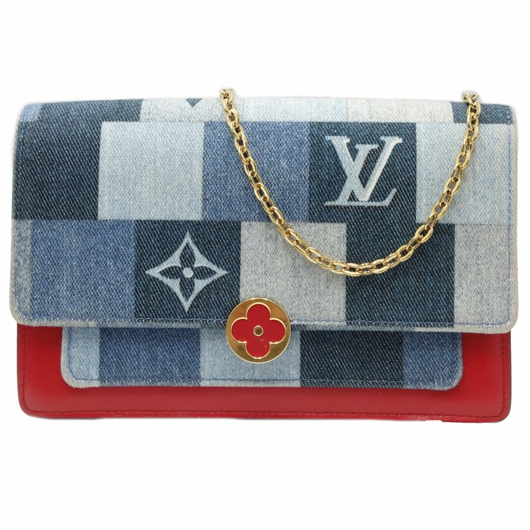 LOUIS VUITTON(ルイヴィトン)のルイヴィトン LOUIS VUITTON ポルトフォイユ フロールチェーン M69036 ウォレットチェーン モノグラム・デニム ブルー ルージュ/081829【中古】 メンズのファッション小物(ウォレットチェーン)の商品写真