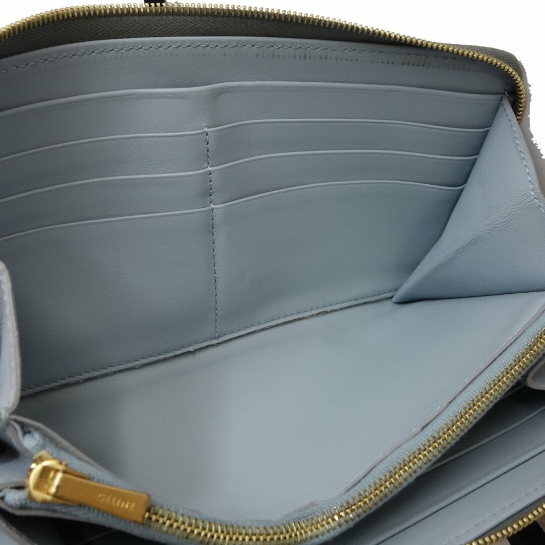 セリーヌ CELINE ラージジップドマルチファンクション 105003AU8.10KL 長財布グレインドカーフスキン コール / 082043【中古】 - 5