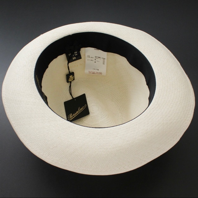 Borsalino(ボルサリーノ)の2589◆ボルサリーノ◆高級パナマ帽◆59(実寸57)◆ホワイトベージュ新品 メンズの帽子(ハット)の商品写真