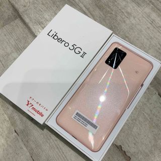 アンドロイド(ANDROID)のYモバイル SIMロック解除済　Libero 5G Ⅱ A103ZT ピンク　(スマートフォン本体)